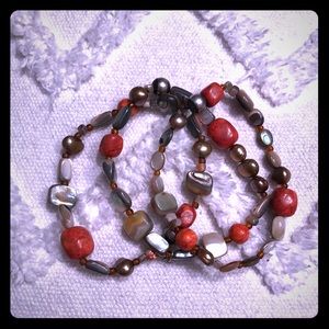 Silpada Set of 3 Stretch Bracelets